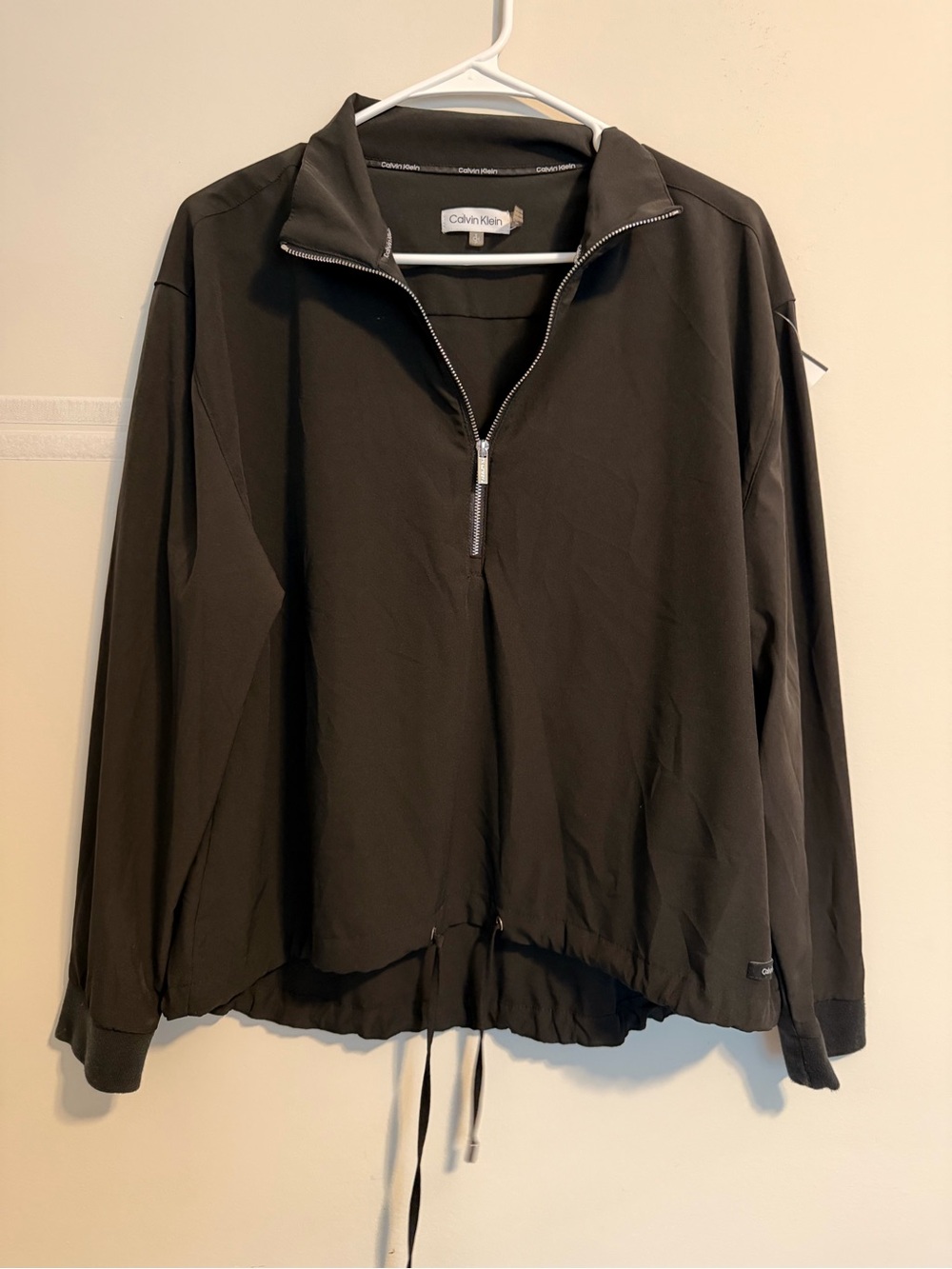 Calvin Klein Dark Charcoal Half-Zip Pullover Jacket